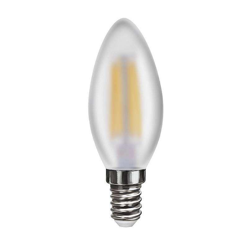Лампа светодиодная E14 6W 4000К свеча матовая VG10-C2E14cold6W-F 7045