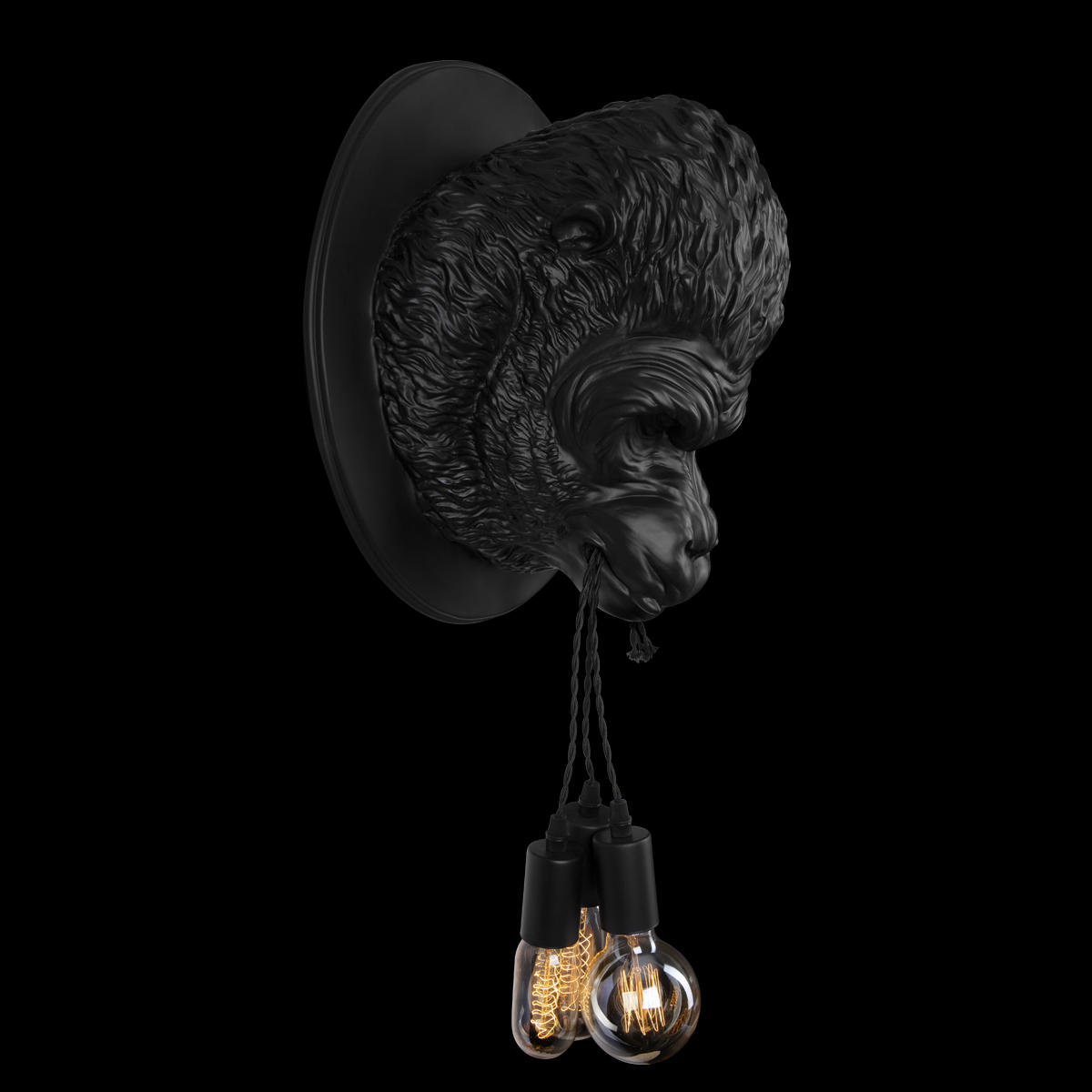 Настенный дизайнерский декоративный светильник Loft It Gorilla  10178 Black