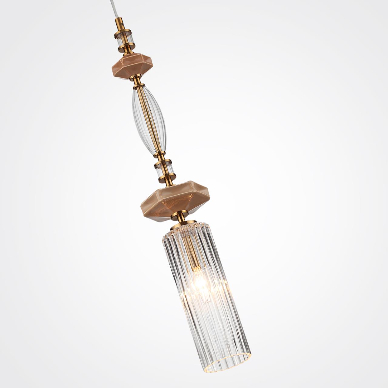 Подвесной дизайнерский светильник из керамики и стекла Odeon Light TERRA 5414/1A