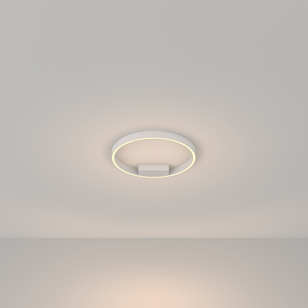 Потолочный светодиодный светильник круг, кольцо минимализм Maytoni Rim MOD058CL-L25W3K