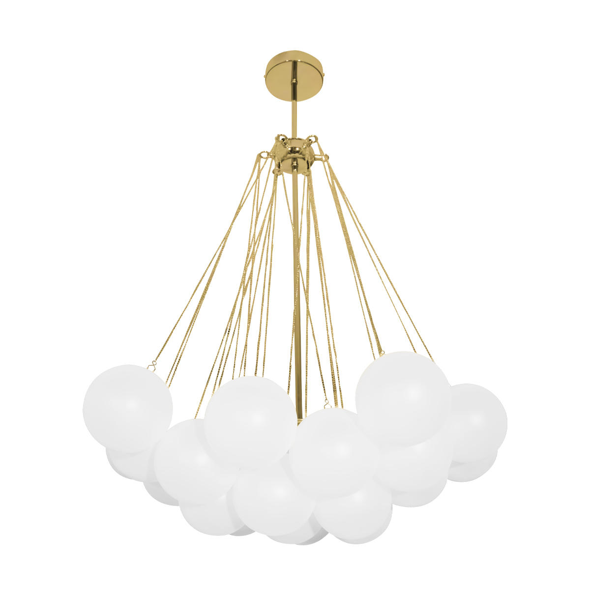 Люстра с белыми плафонами в форме шаров Loft It Dream 10129/600 Gold