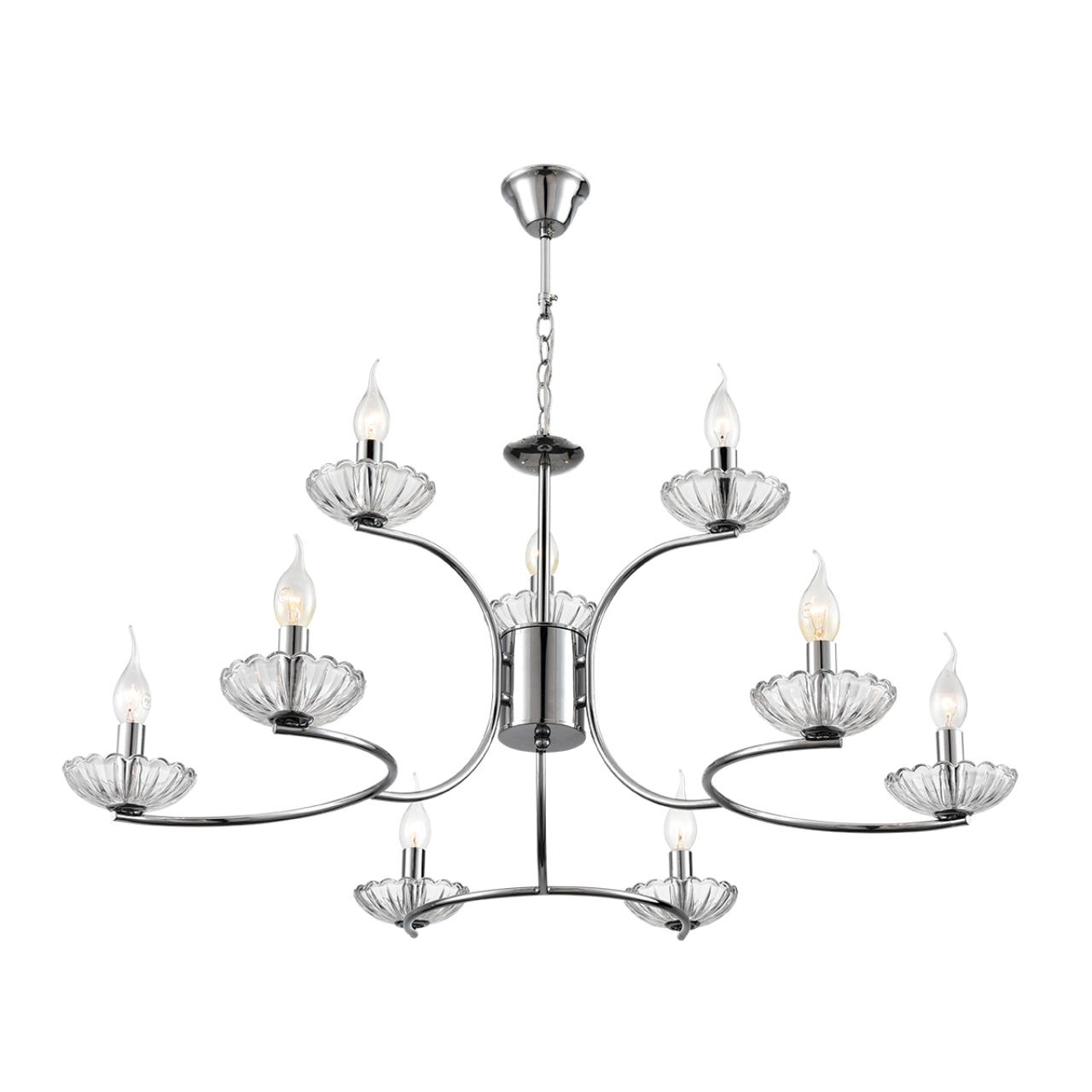 Подвесная люстра хромированная Lumion LOLINA 8155/9