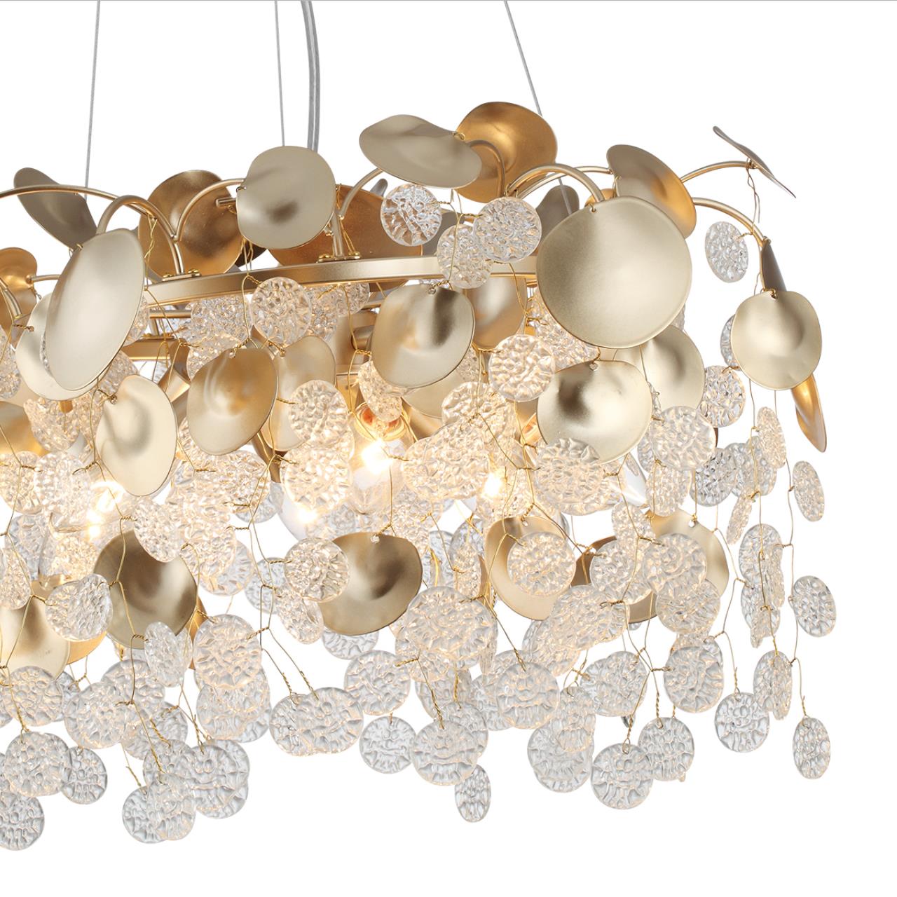 Подвесная люстра со стеклянными монетками Odeon Light COINS 5104/6