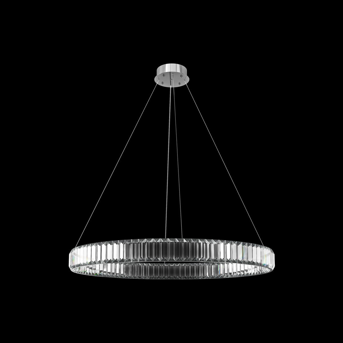 Подвесной светодиодный светильник кольцо Loft It Crystal ring 10135/800 Chrome