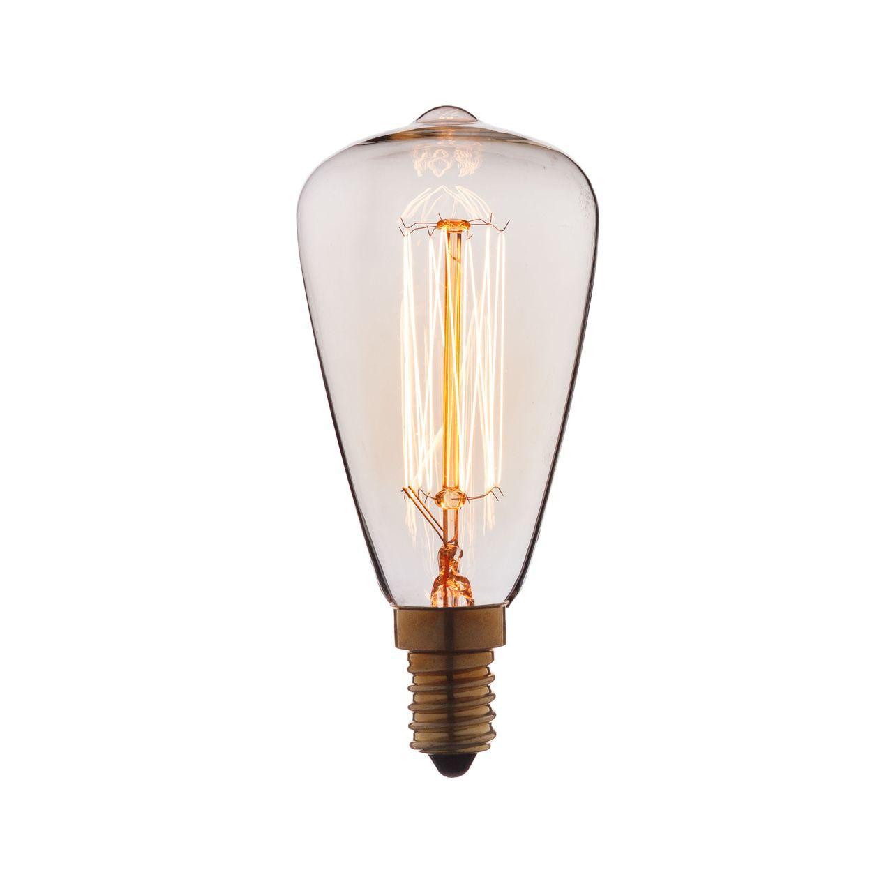 Лампа накаливания E14 60W колба прозрачная 4860-F