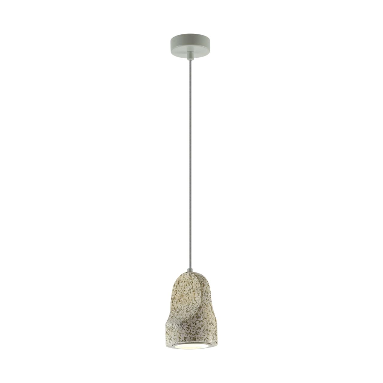 Подвесной светильник из керамогранита в сером оттенке Odeon Light  PIETRA 7010/1C
