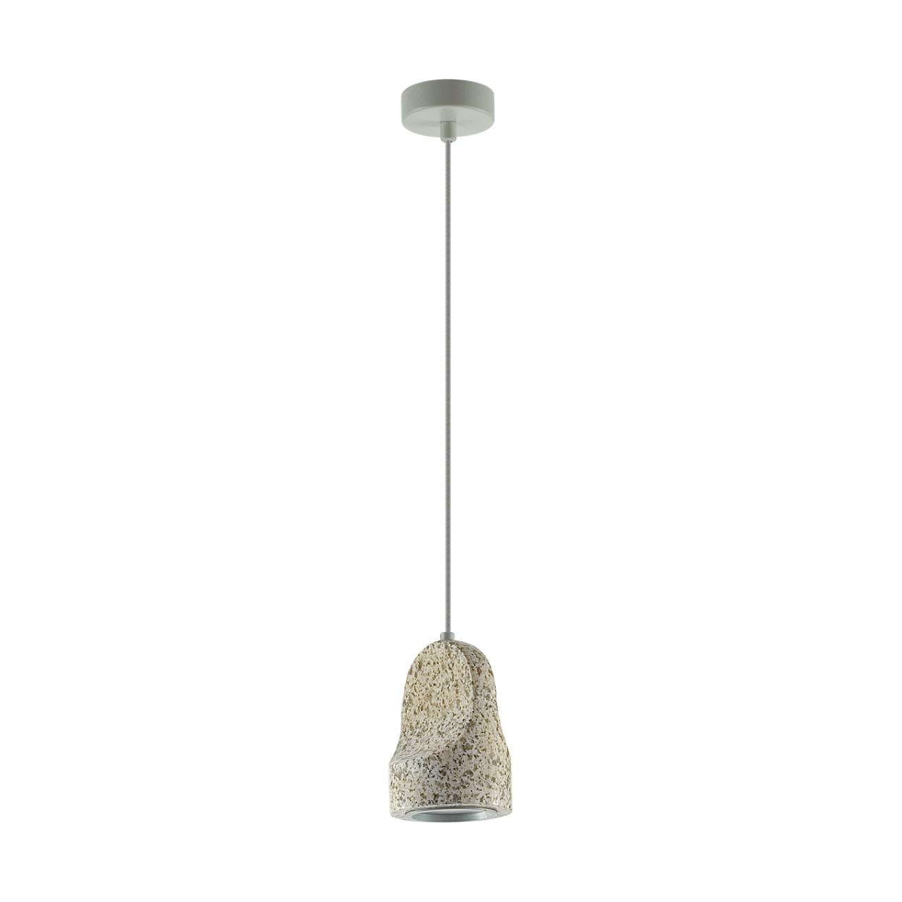 Подвесной светильник из керамогранита в сером оттенке Odeon Light  PIETRA 7010/1C