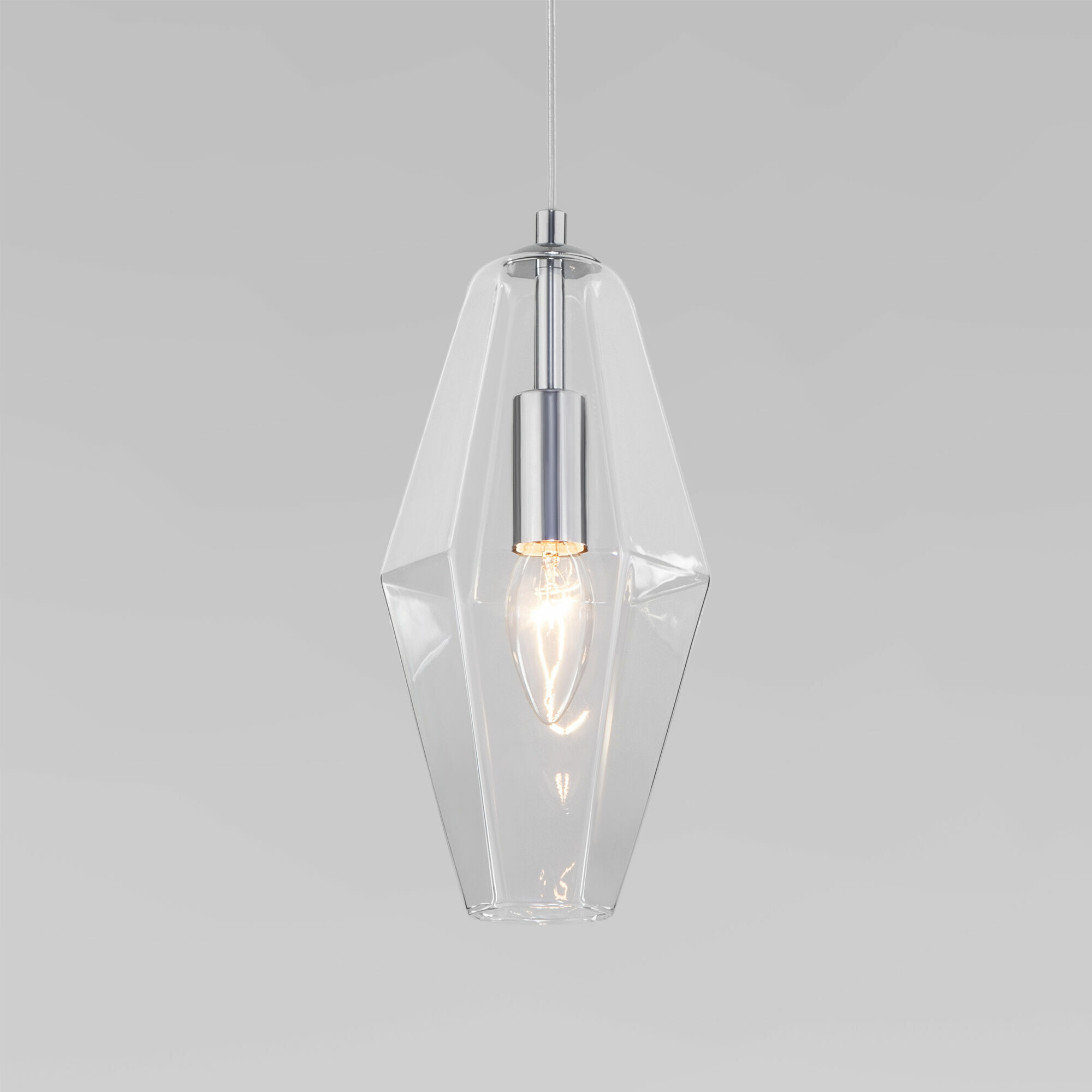 Подвесной светильник с регулировкой по высоте Eurosvet Prism 50236/1 прозрачный