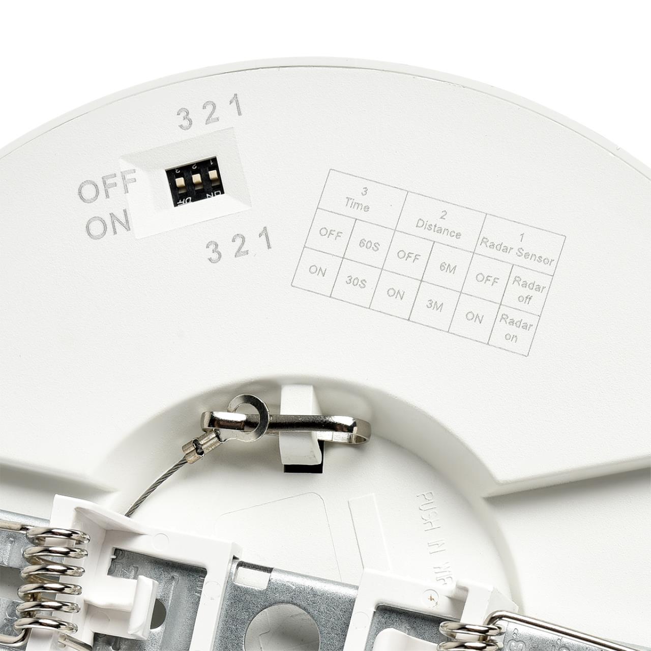 Накладной потолочный плоский светильник с датчиком движения Sonex NEBULA WHITE 7754/12L