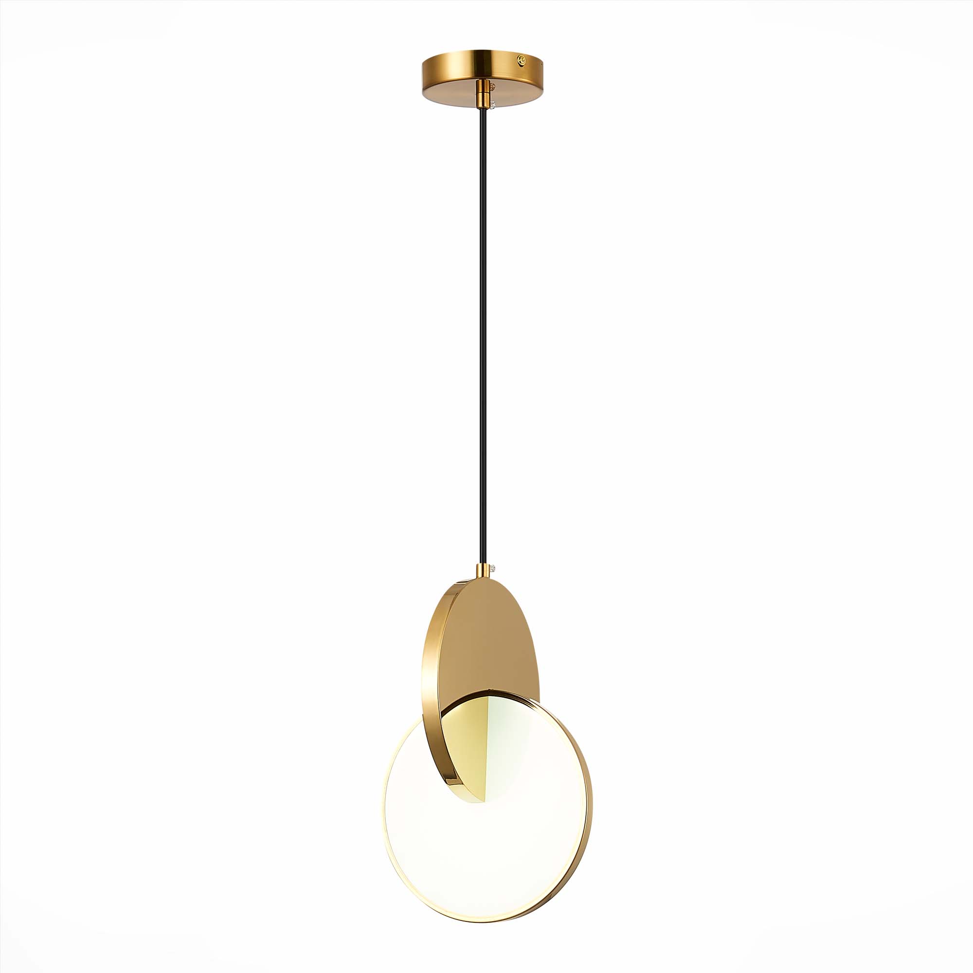 Подвесной светодиодный дизайнерский светильник золото ST Luce Eclisse SL6107.213.01