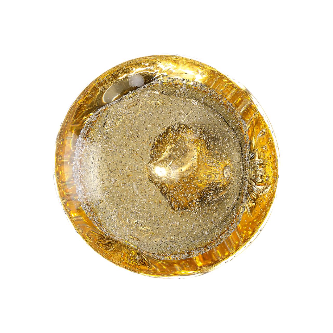 Настенный светильник из «мятого» стекла с эффектом пузырьков Odeon Light  MELA 7042/4WL