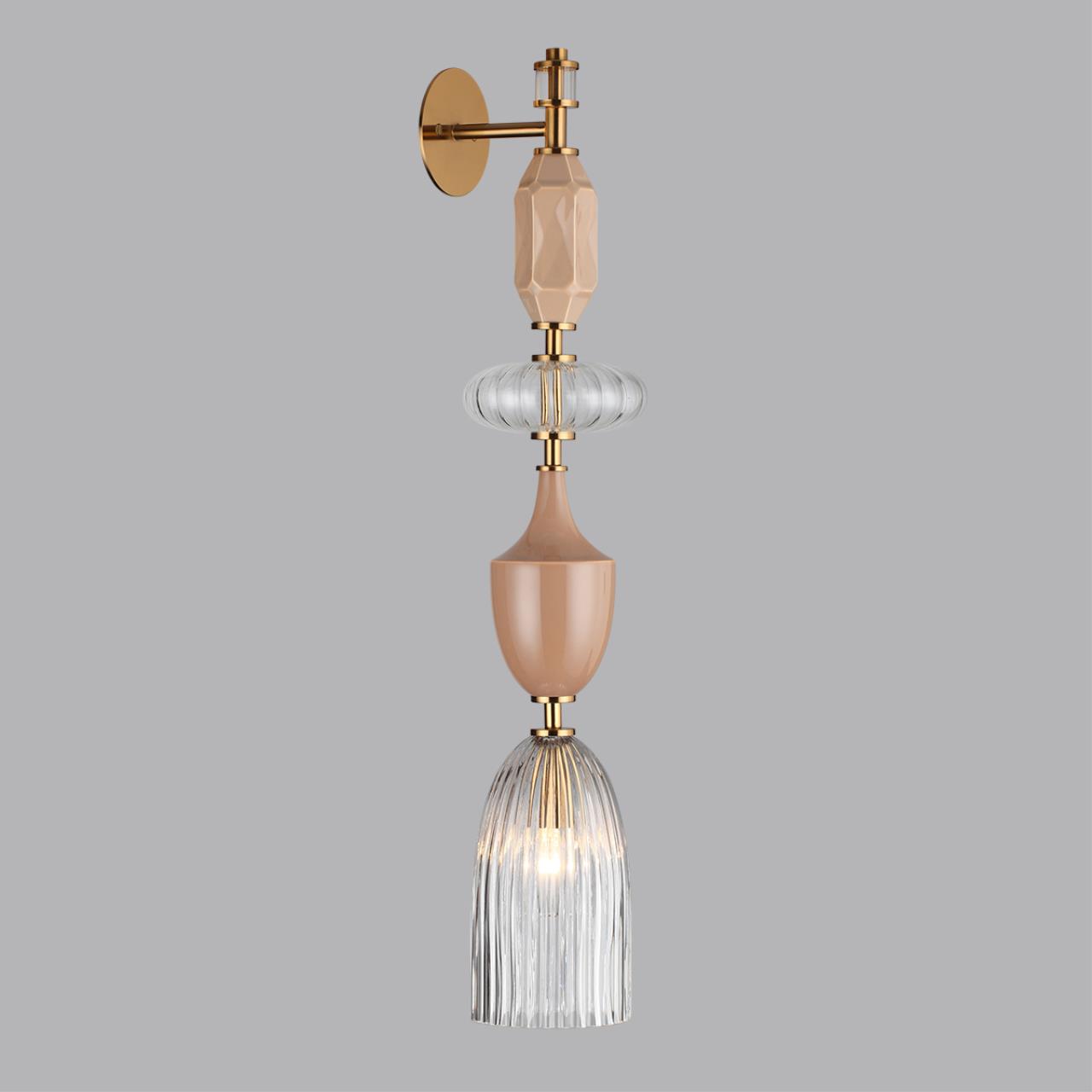 Настенный дизайнерский светильник из керамики и стекла Odeon Light TERRA 5414/1W