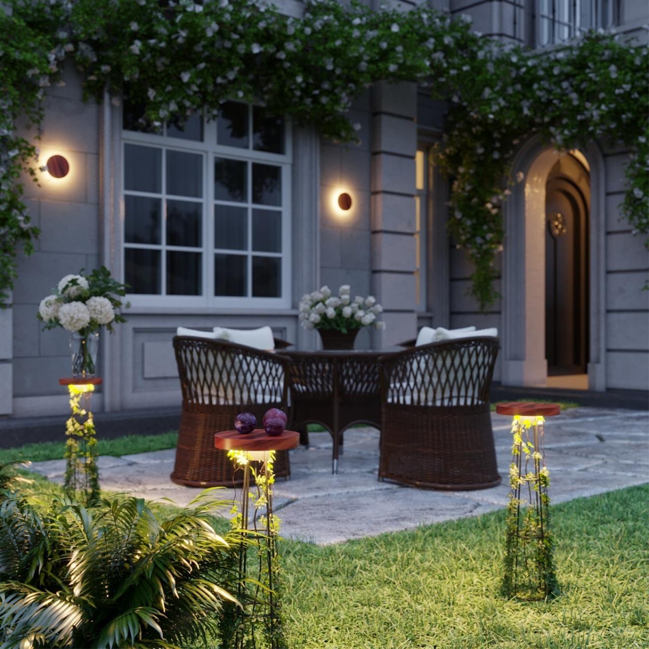 Уличный фасадный светильник Odeon Light LIANA 7108/15WL