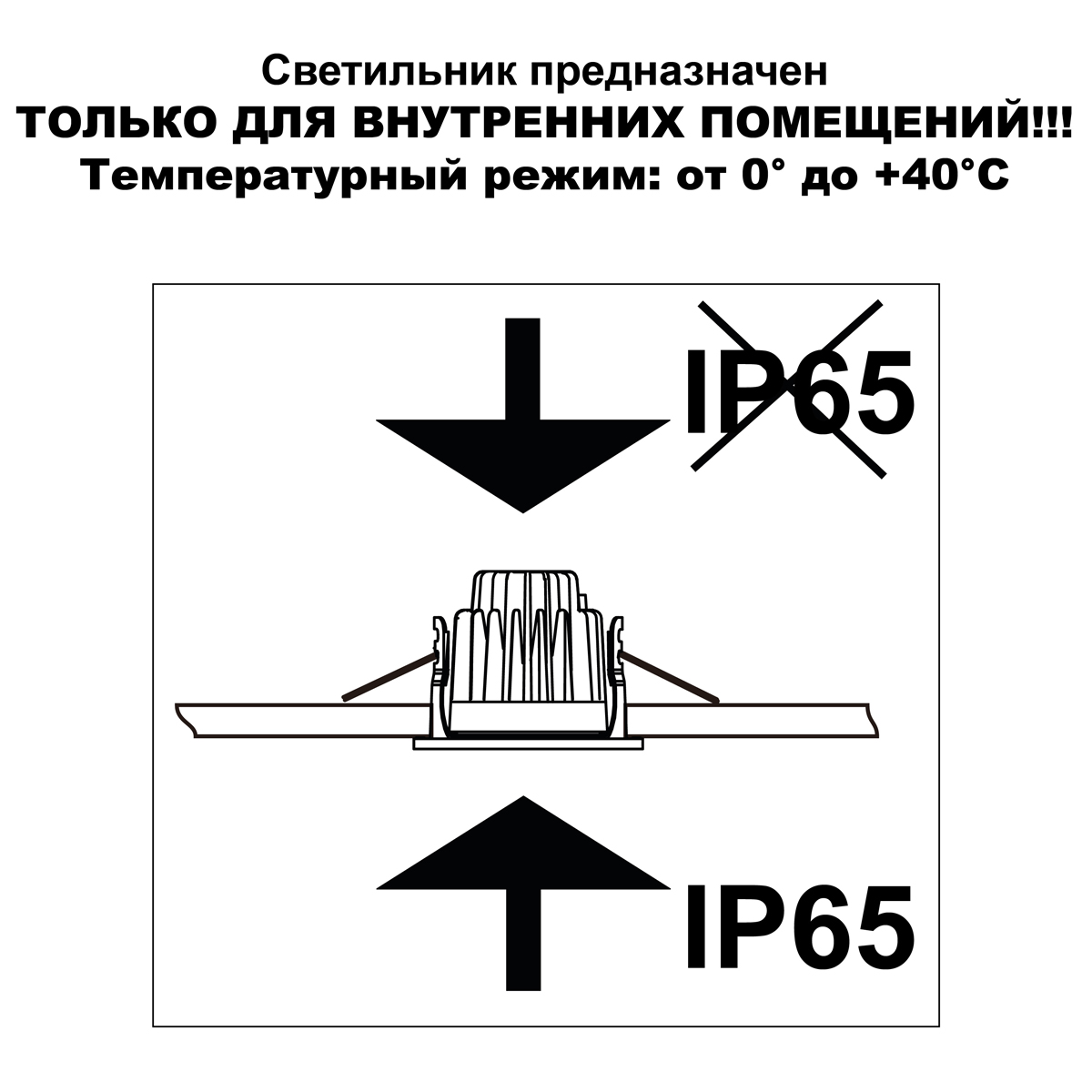 Светильник встраиваемый с переключателем цв. температуры и защитой от влаги Novotech LANG 359426