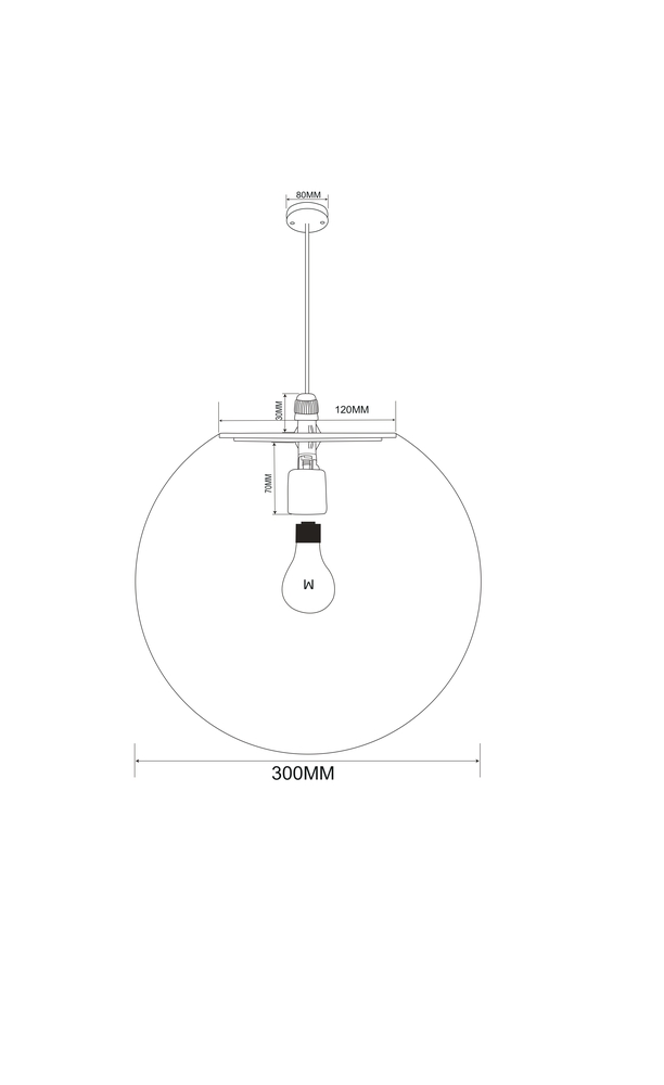 Подвесной светильник белый шар Maytoni Erda O594PL-01W