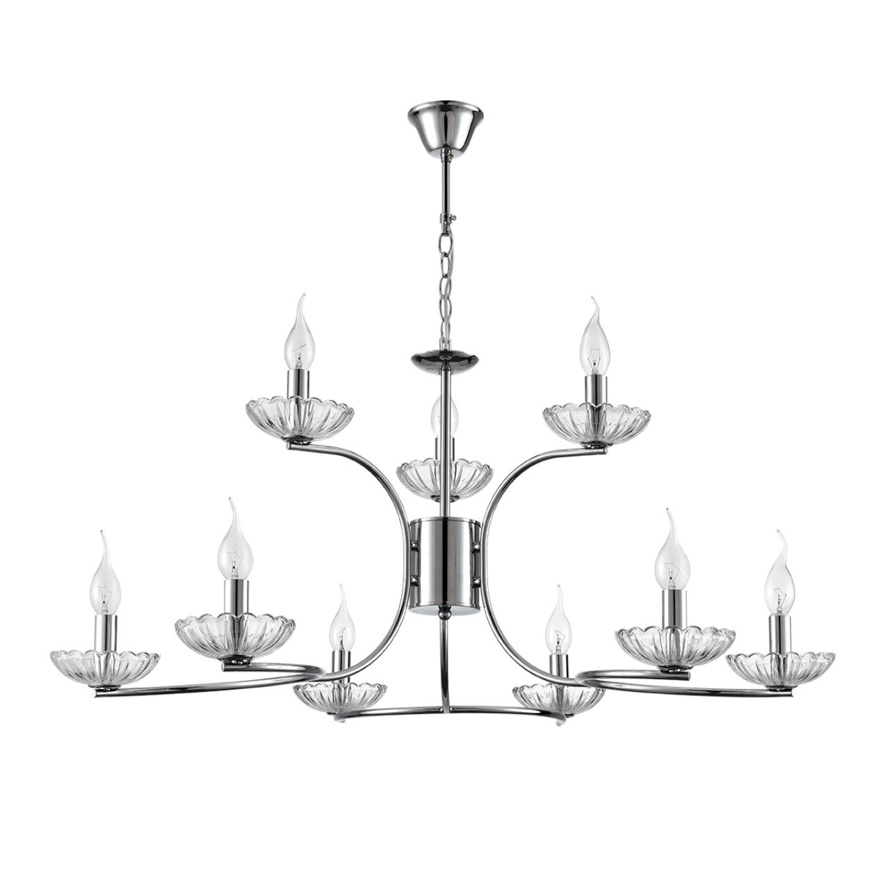 Подвесная люстра хромированная Lumion LOLINA 8155/9