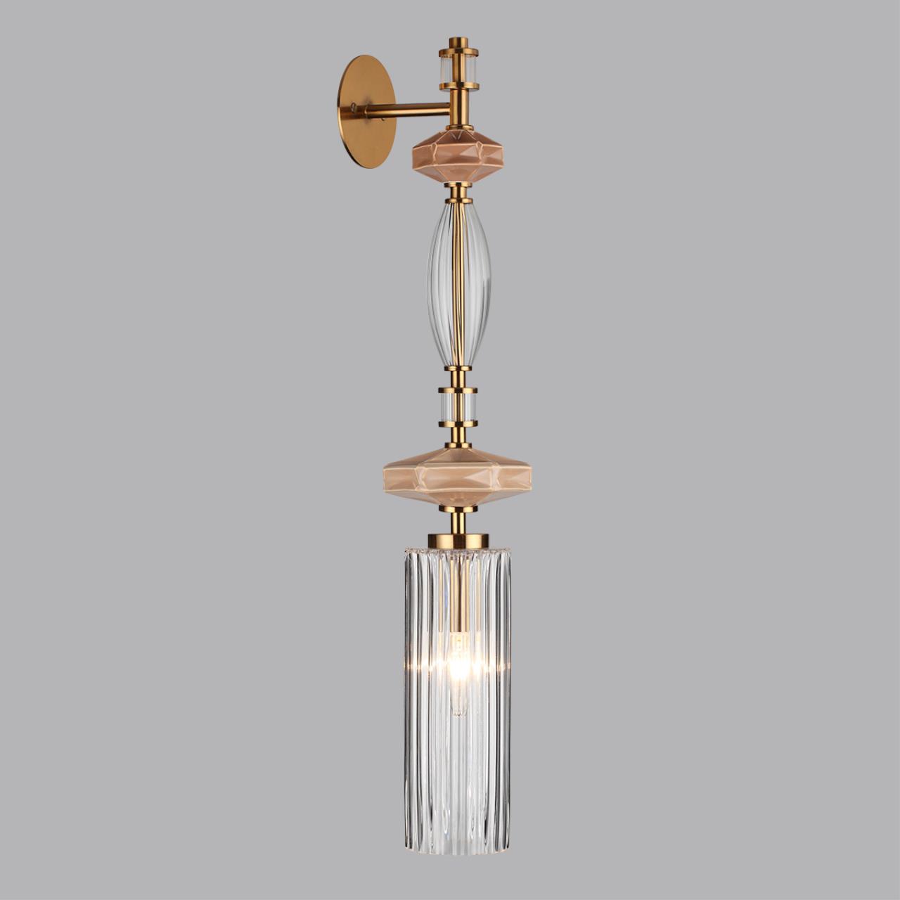 Настенный дизайнерский светильник из керамики и стекла Odeon Light TERRA 5414/1WA