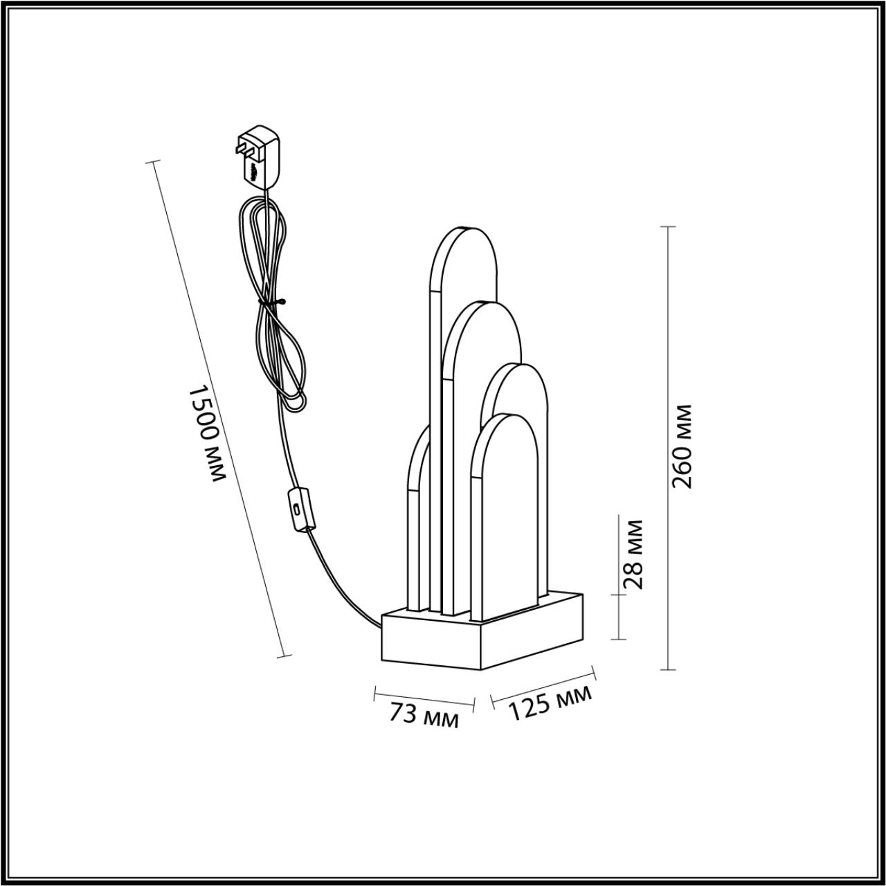 Настольная лампа с природными мотивами Odeon Light FOROS 5438/12TL