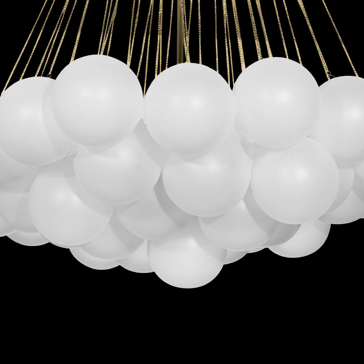 Люстра с белыми плафонами в форме шаров Loft It Dream 10129/800 Gold
