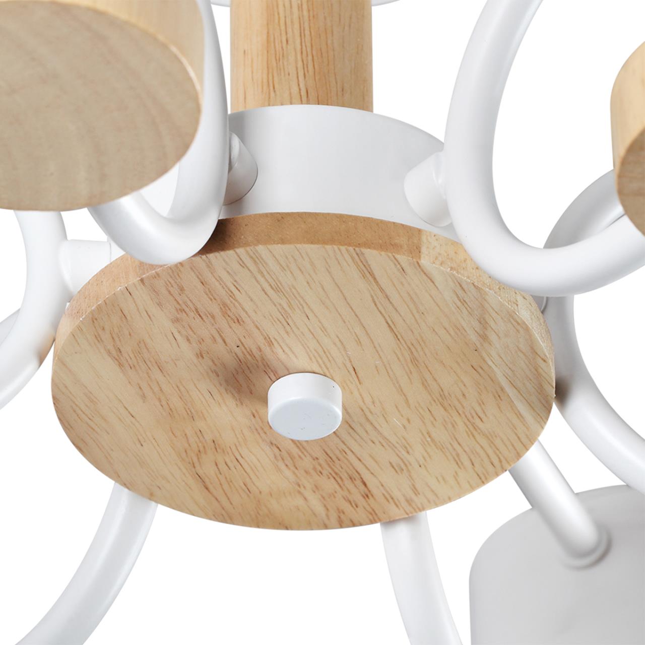 Потолочная люстра из дерева и металла Lumion  RONDO 8231/6C