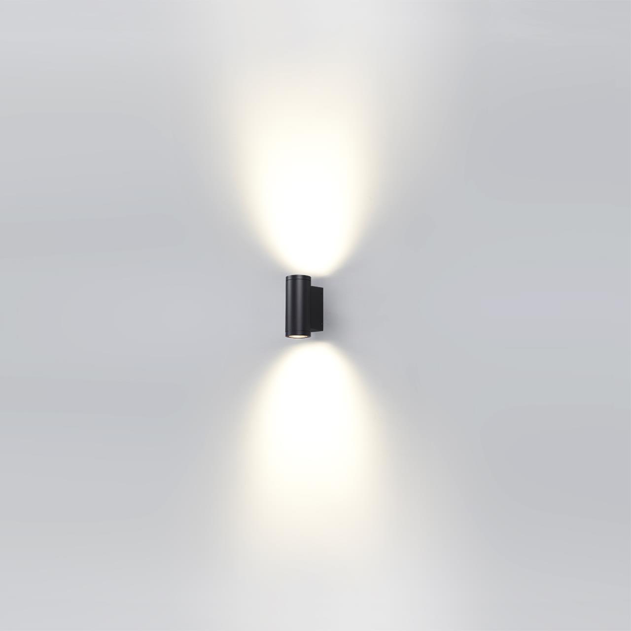 Архитектурный черный светильник для фасада здания Odeon Light  LONG 7071/16WL