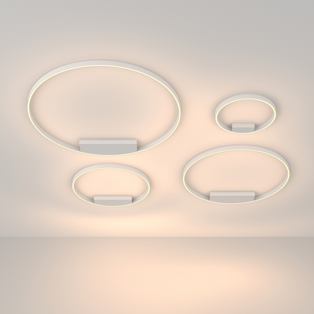 Потолочный светодиодный светильник круг, кольцо минимализм Maytoni Rim MOD058CL-L25W3K