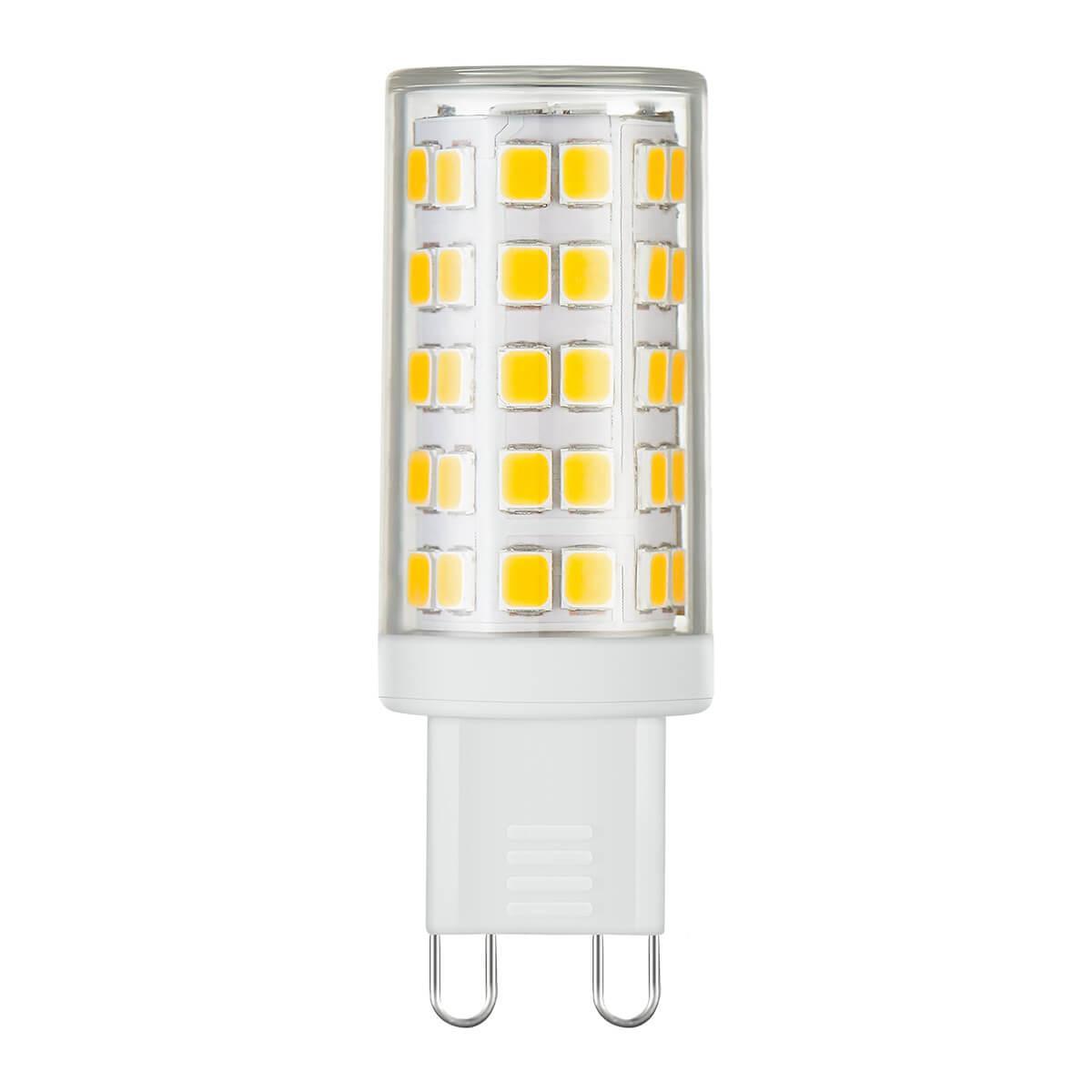 Лампа светодиодная G9 9W 4200K кукуруза прозрачная 4690389113017