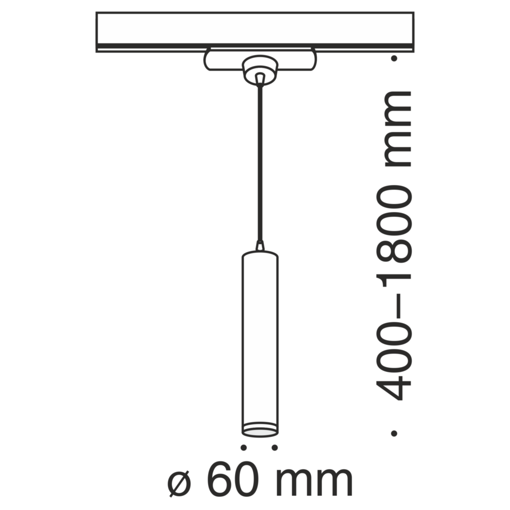Трековый светильник Maytoni Track TR008-1-GU10-W
