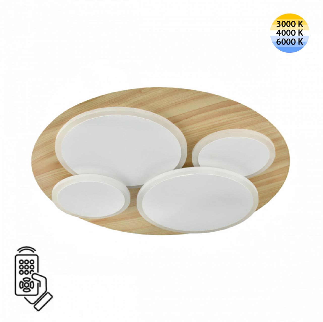 Потолочный светильник с пультом ДУ Sonex PINE 7734/60L