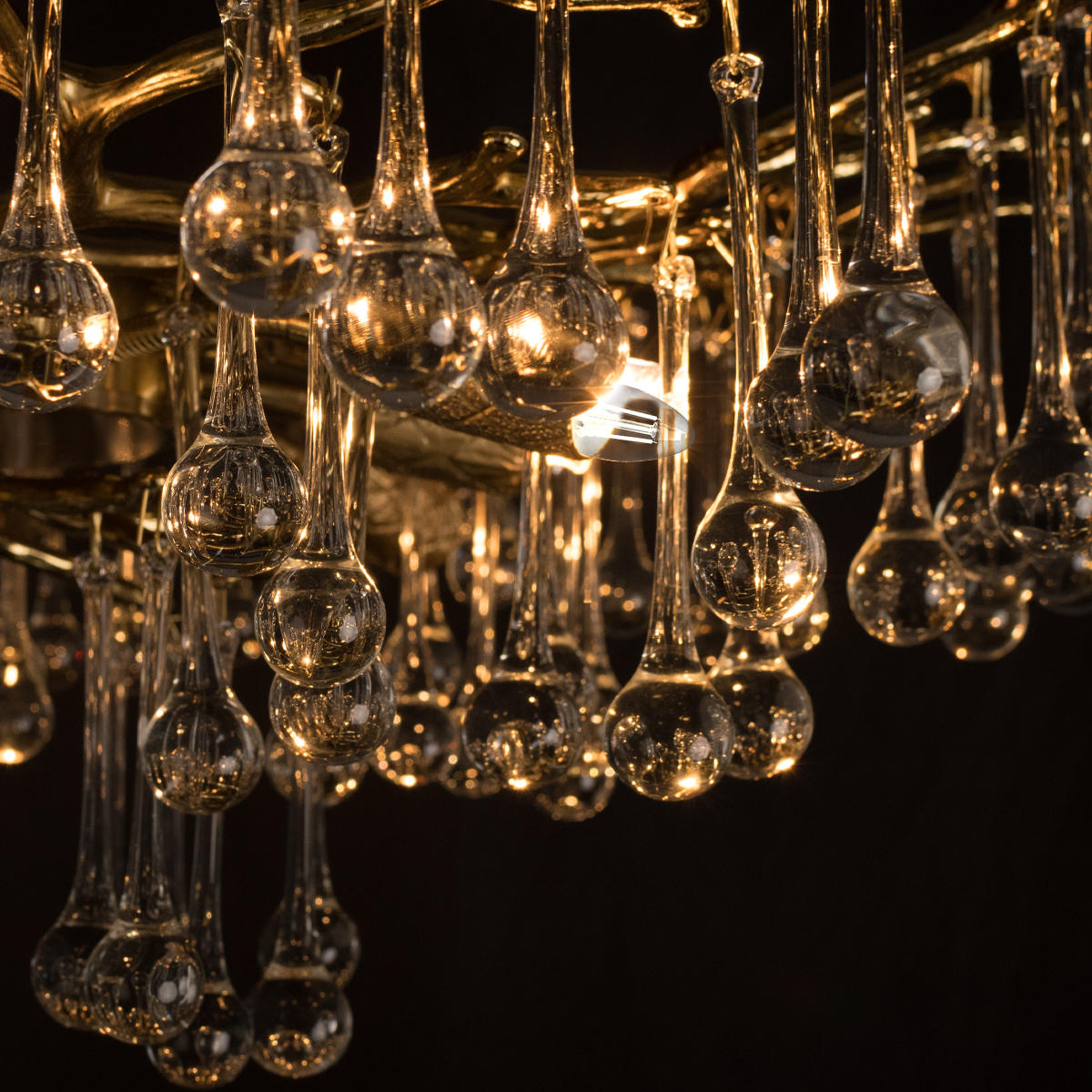 Потолочная люстра на штанге в виде веток Loft It Coral 10351/600C AB