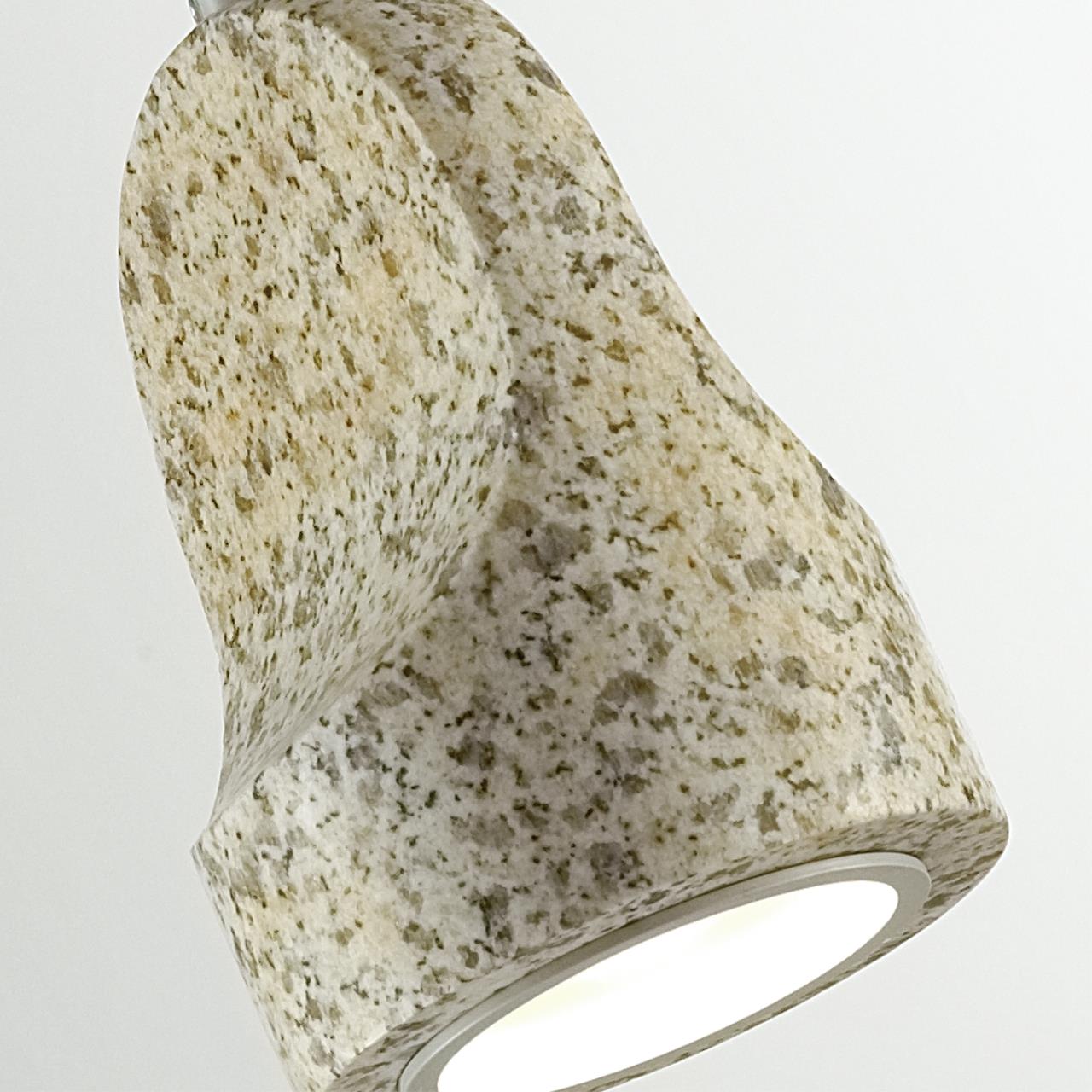 Подвесной светильник из керамогранита в сером оттенке Odeon Light  PIETRA 7010/1C