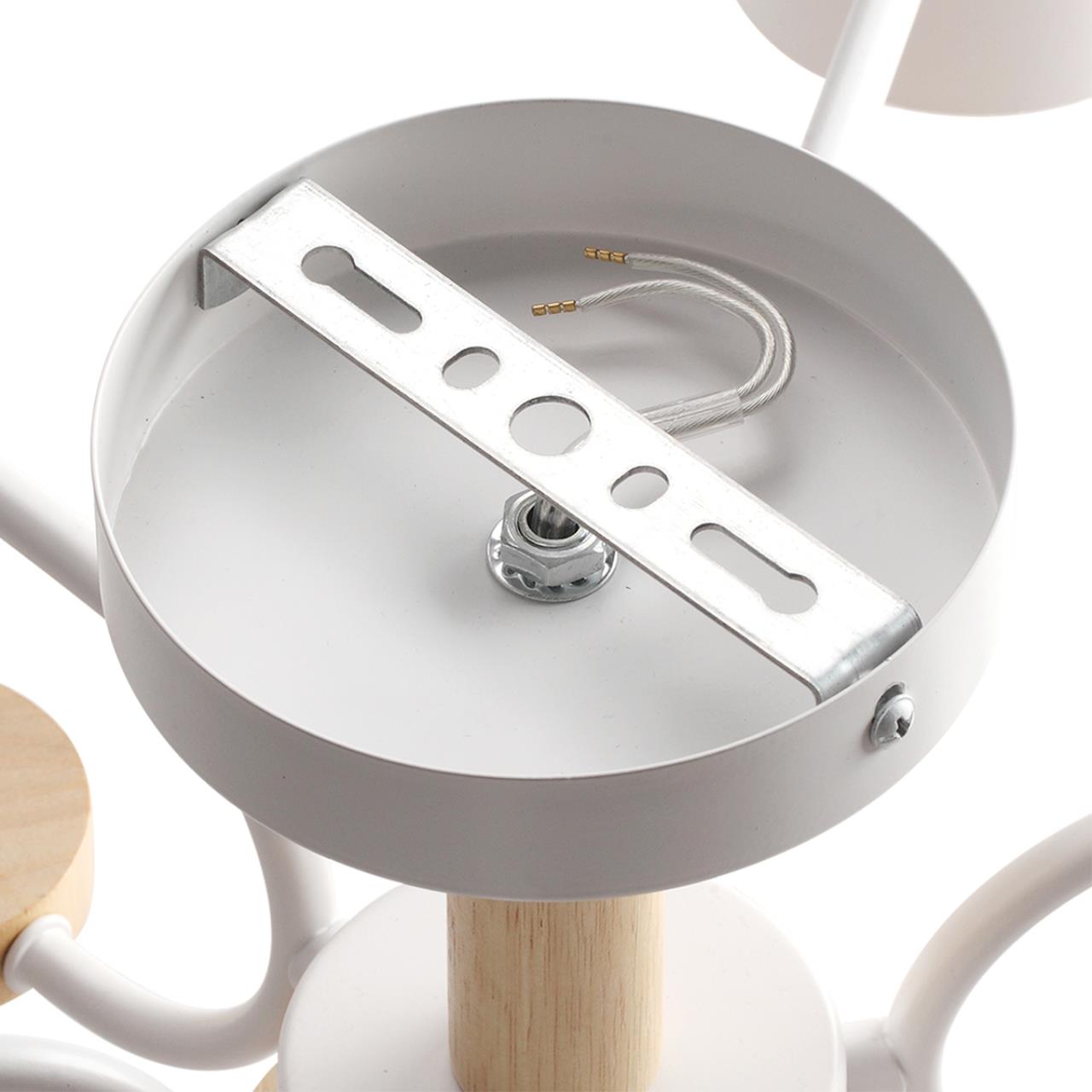 Потолочная люстра из дерева и металла Lumion  RONDO 8231/6C