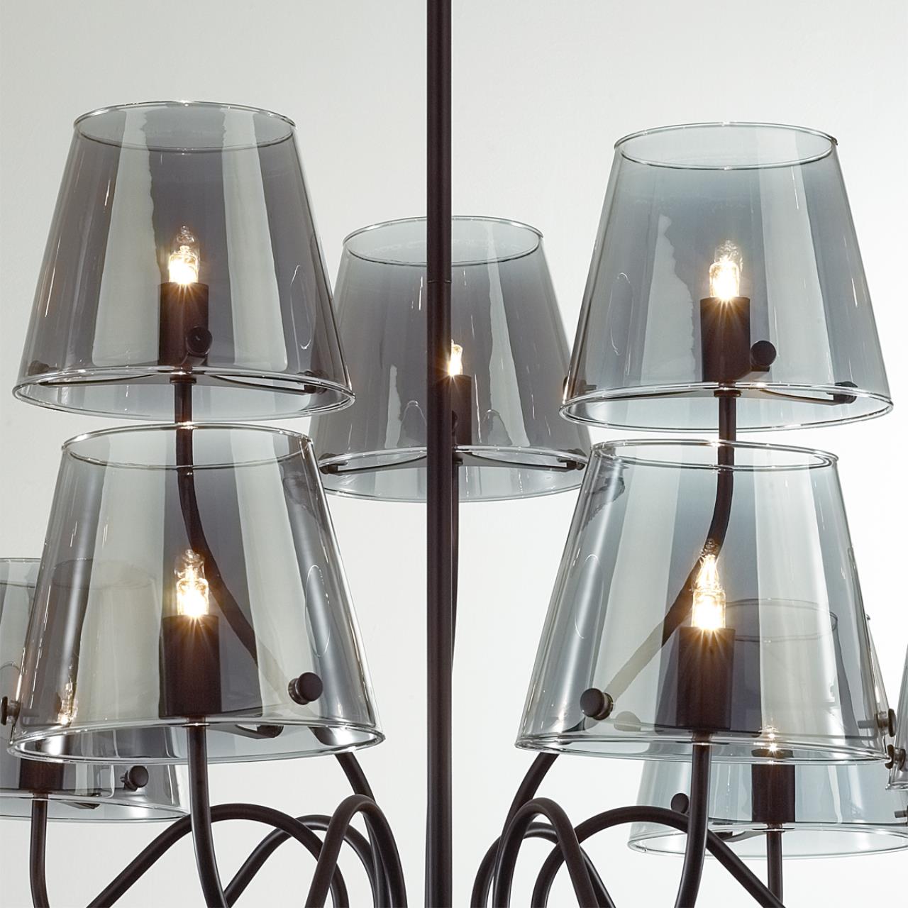 Подвесная люстра на штанге Lumion  SMOKY 6570/9C