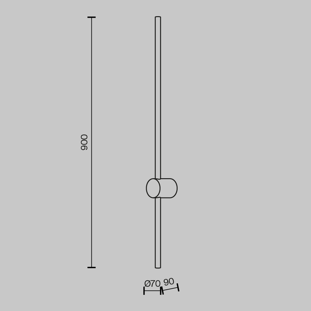 Настенный светильник (бра) палочка Maytoni Light stick MOD237WL-L11BS3K