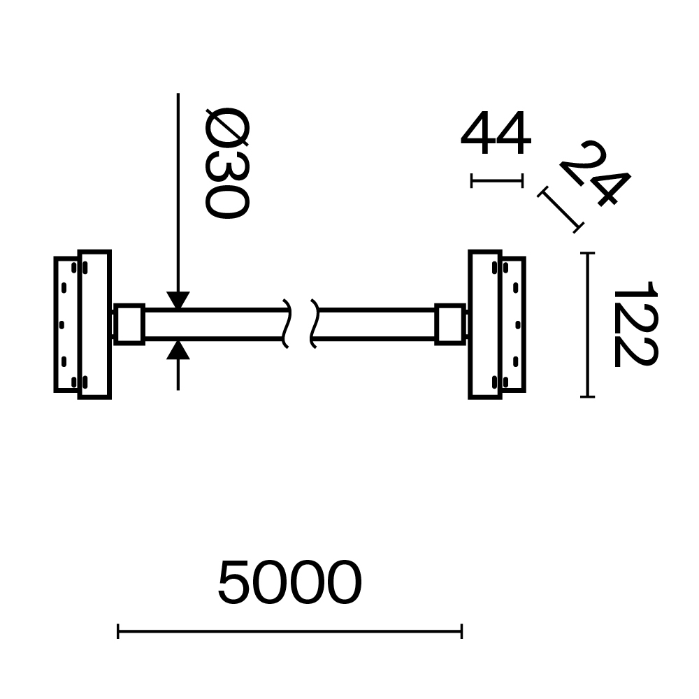 Трековый магнитный подвесной светильник для шинопровода Exility Maytoni Tau TR101-2-100W3K-B