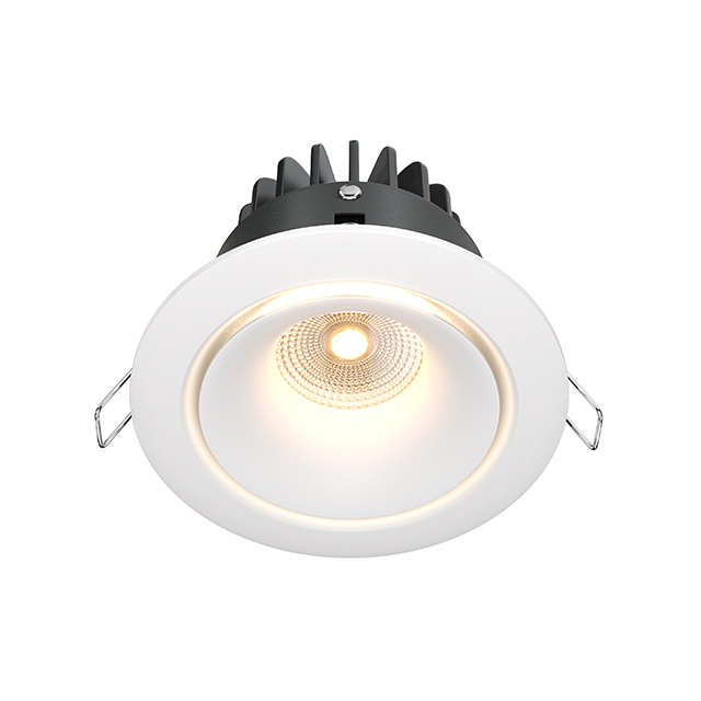 Встраиваемый светодиодный светильник с поворотной лампой Maytoni Yin DL031-L12W3K-D-W