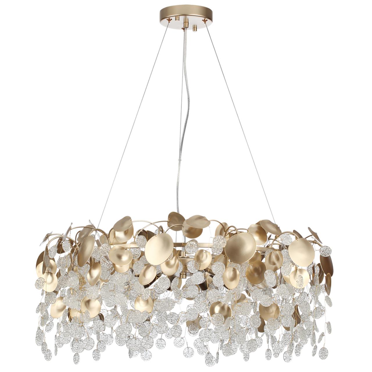 Подвесная люстра со стеклянными монетками Odeon Light COINS 5104/10