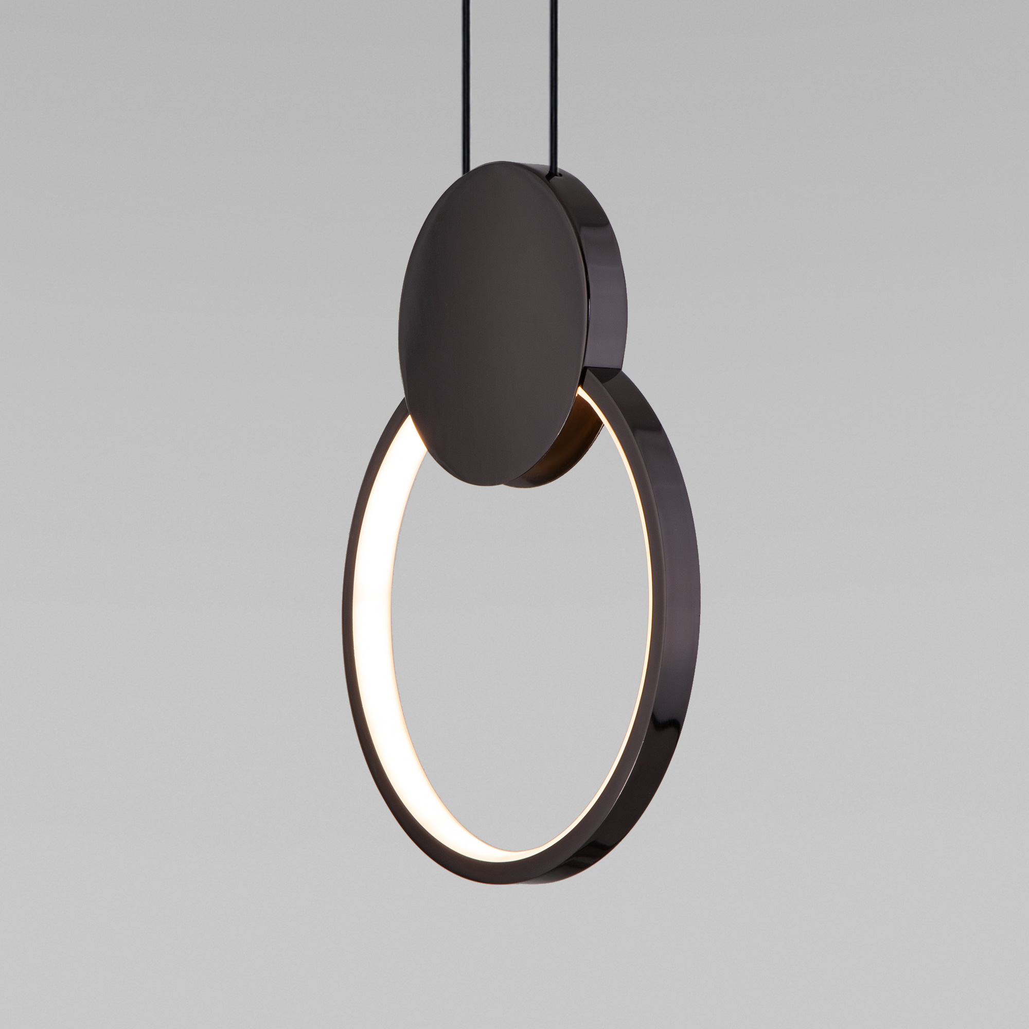 Подвесной светильник с регулировкой цветовой температуры Eurosvet Style 50217/1 LED черный жемчуг