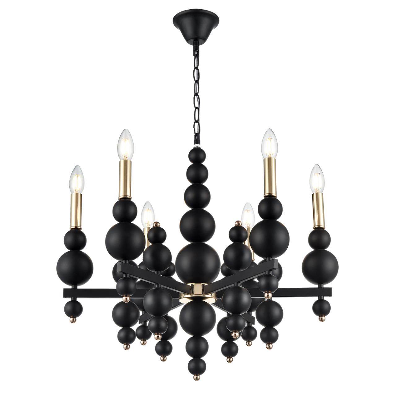 Подвесная черная люстра Lumion  NANA 8106/6