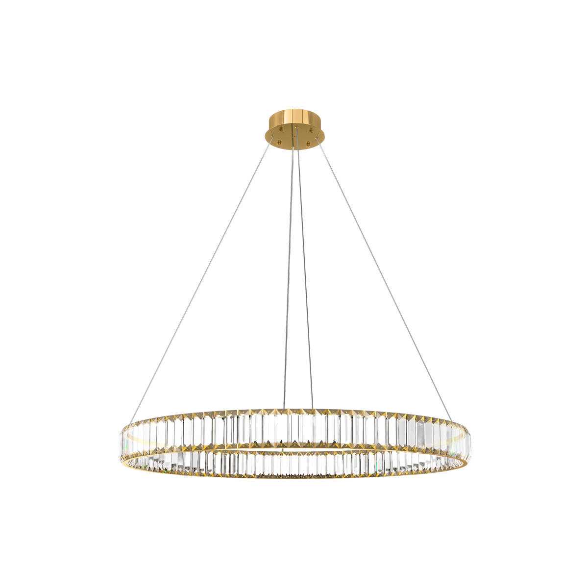 Подвесной светодиодный светильник кольцо Loft It Crystal ring 10135/800 Gold