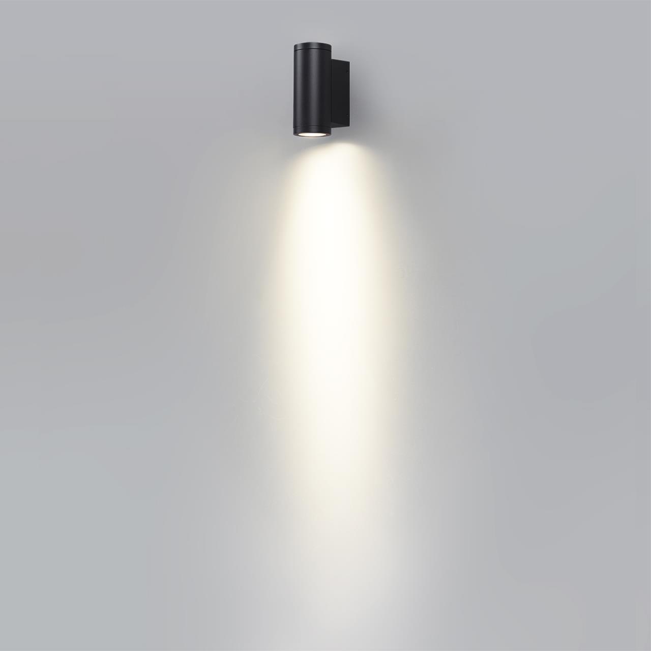 Архитектурный черный светильник для фасада здания Odeon Light  LONG 7071/7WL