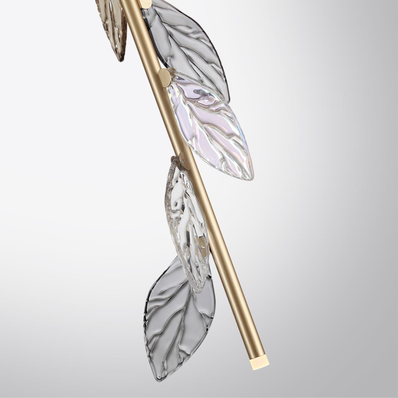 Подвесной светильник лепестками с двойным монтажом Odeon Light LISTVA 5445/1