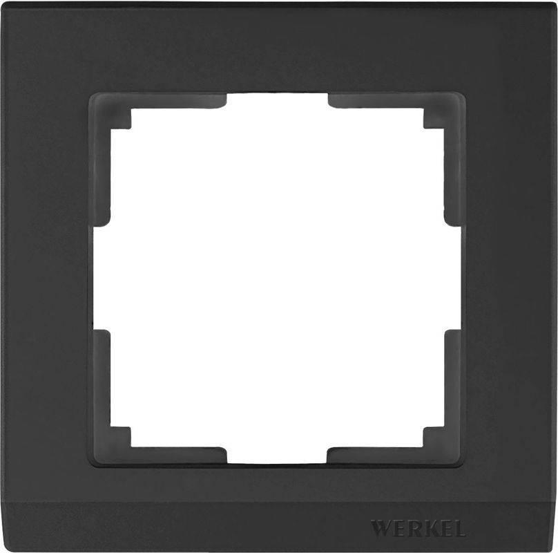 Рамка Stark на 1 пост черный WL04-Frame-01-silver/black 4690389048838