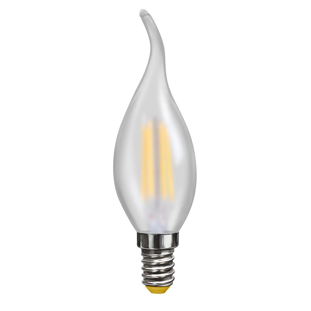 Лампа светодиодная E14 4W 4000К свеча на ветру матовая VG10-CW2E14cold4W-F 7007