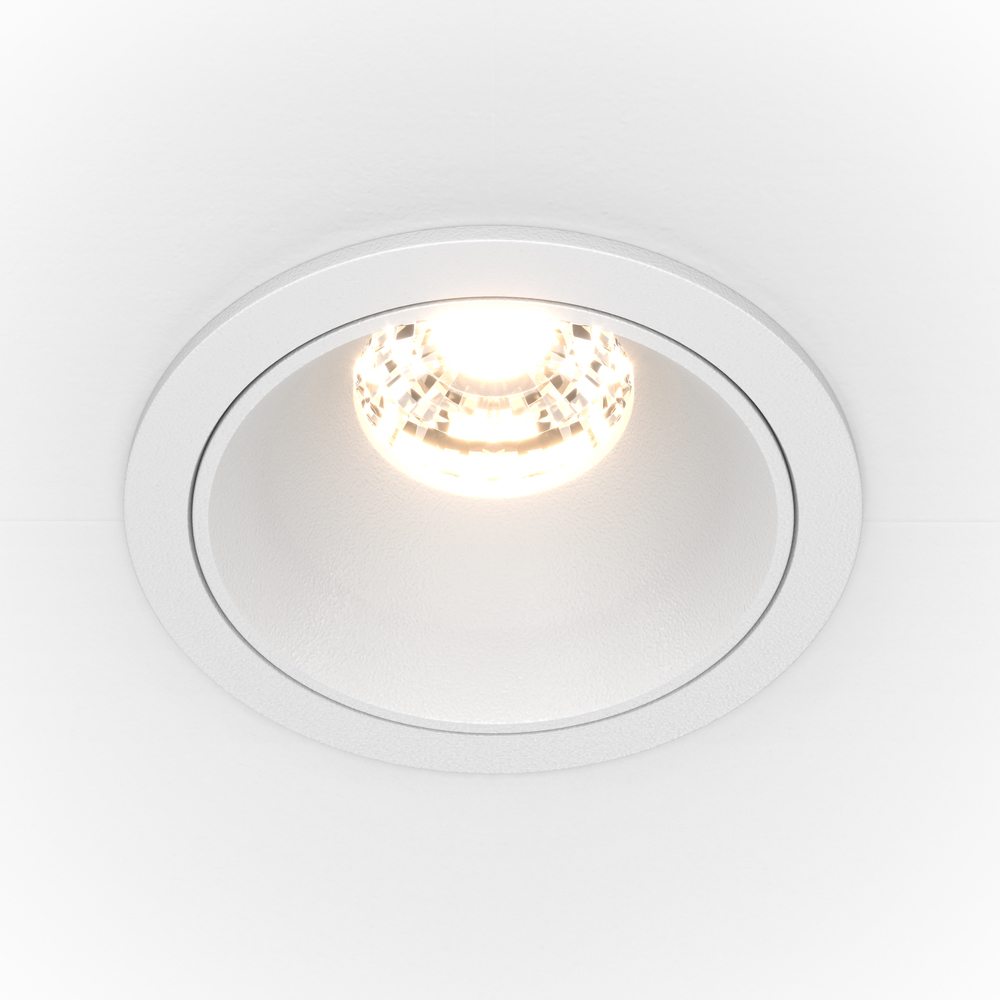 Встраиваемый светодиодный светильник белый Maytoni Alfa LED DL043-01-10W3K-D-RD-W