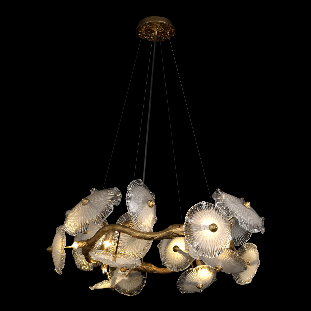 Подвесная люстра в виде веток Loft It Bloom 10352/850 AB