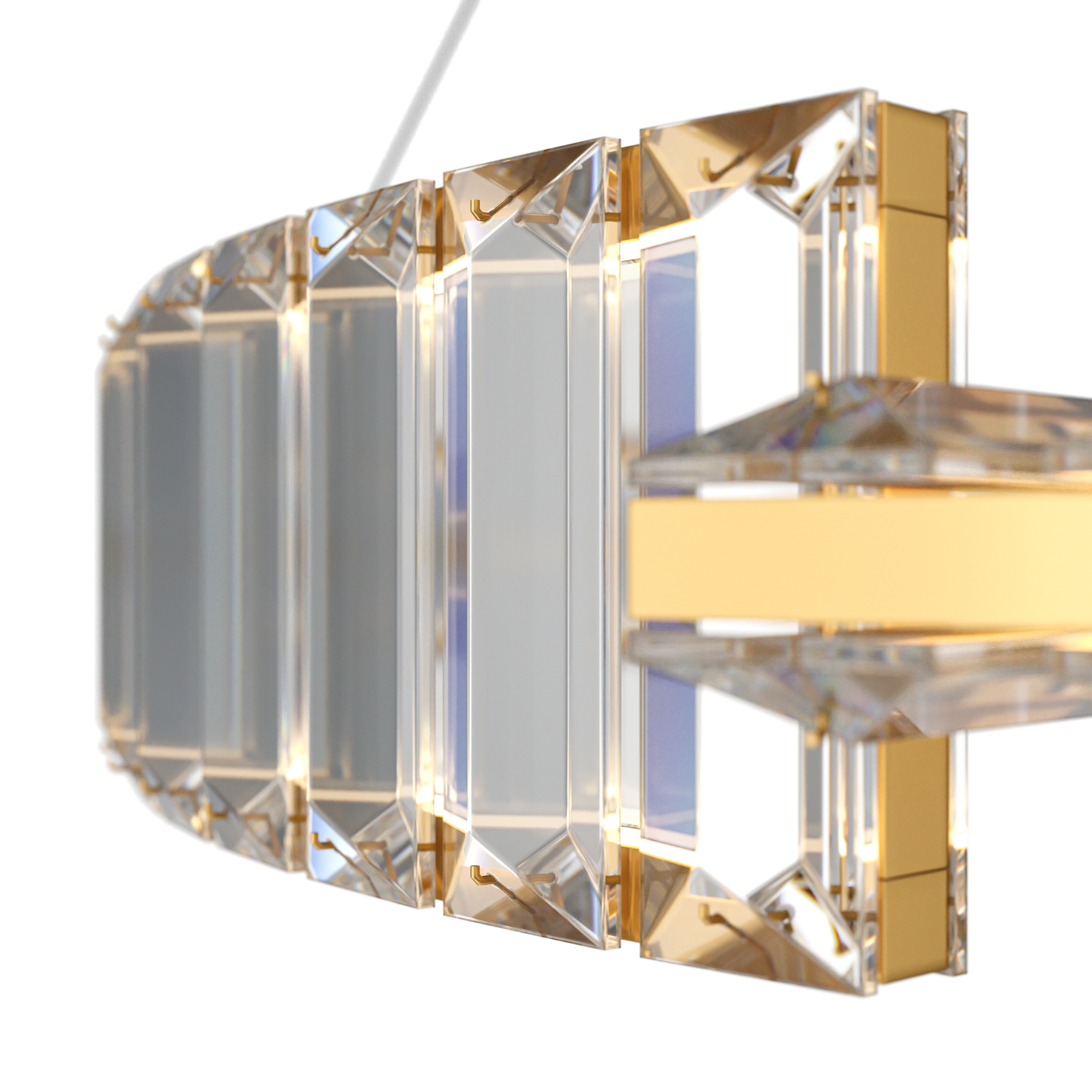 Подвесной светодиодный светильник с форме колец, LED люстра Maytoni Krone P097PL-L36G4K