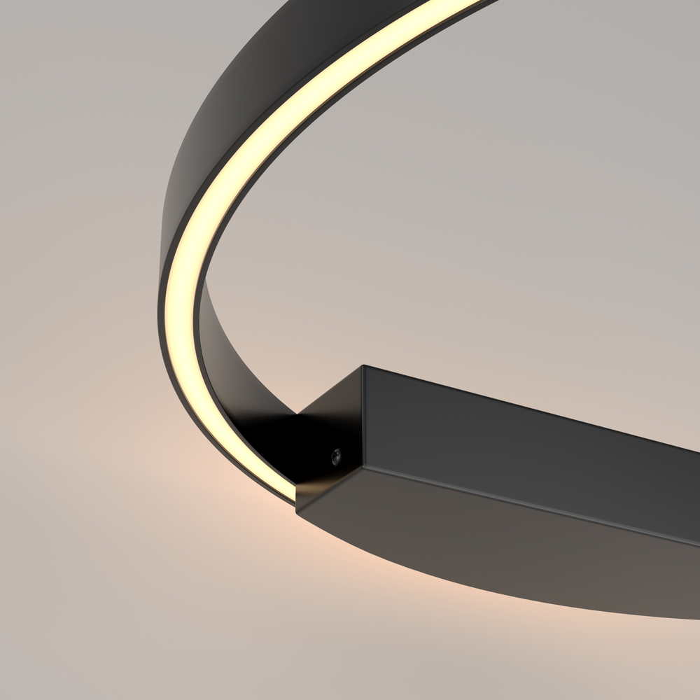 Бра, настенный светодиодный светильник круг, кольцо минимализм Maytoni Rim MOD058WL-L35B3K