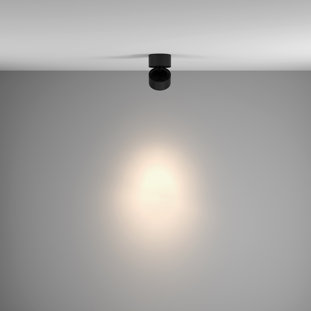 Потолочный накладной светильник спот с поворотным плафоном Maytoni Yin C084CL-15W3K-D-B