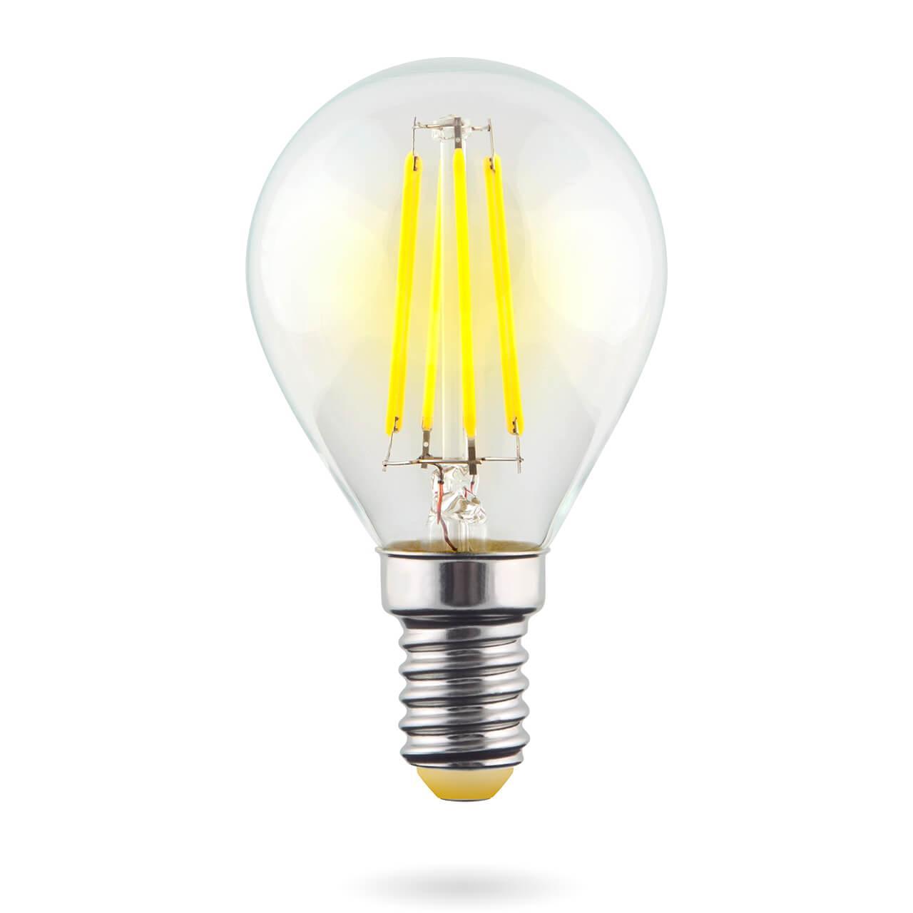 Лампа светодиодная E14 6W 2800К шар прозрачный VG10-G1E14warm6W-F 7021